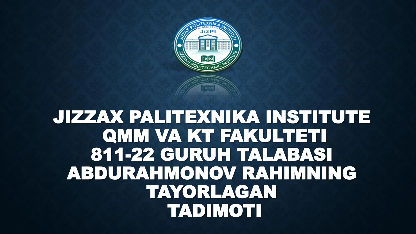PO'LAT RANGLI METALLAR VA ULAR ASOSIDAGI QOTISHMALARDAN TAYYORLANGAN QURILISH BUYUM VA KONSTRUKSIYALARI HAMDA ULARNI KORROZIYADAN SAQLASHNING SAMARALI USULLARI