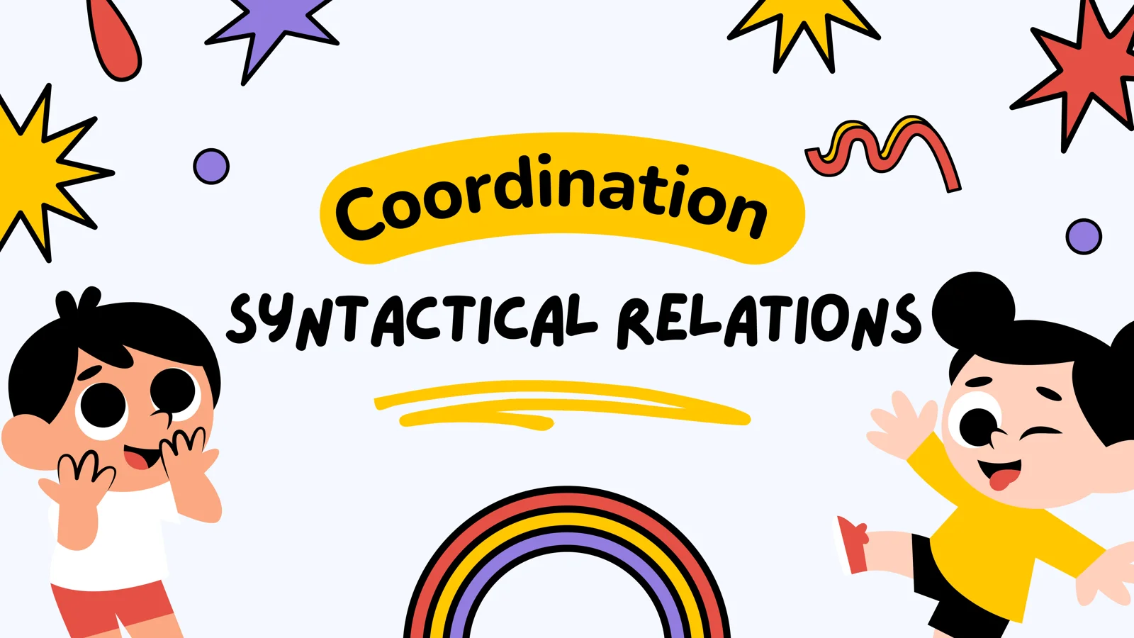 Syntactical relations: Coordination