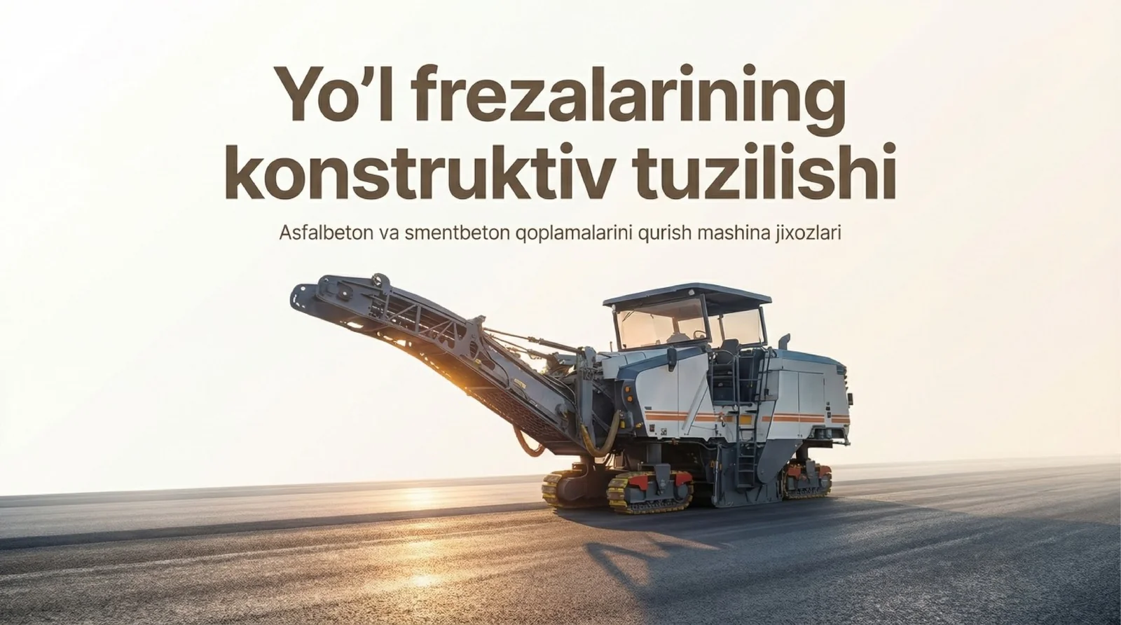 Yo’l frezalarining konustuktiv tuzilishi