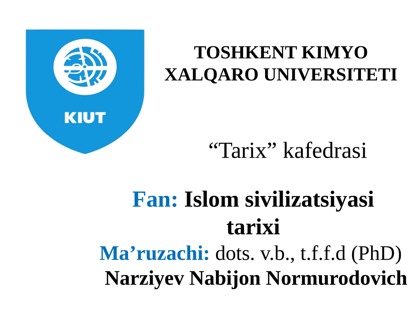 Islom sivilizatsiyasi tarixi