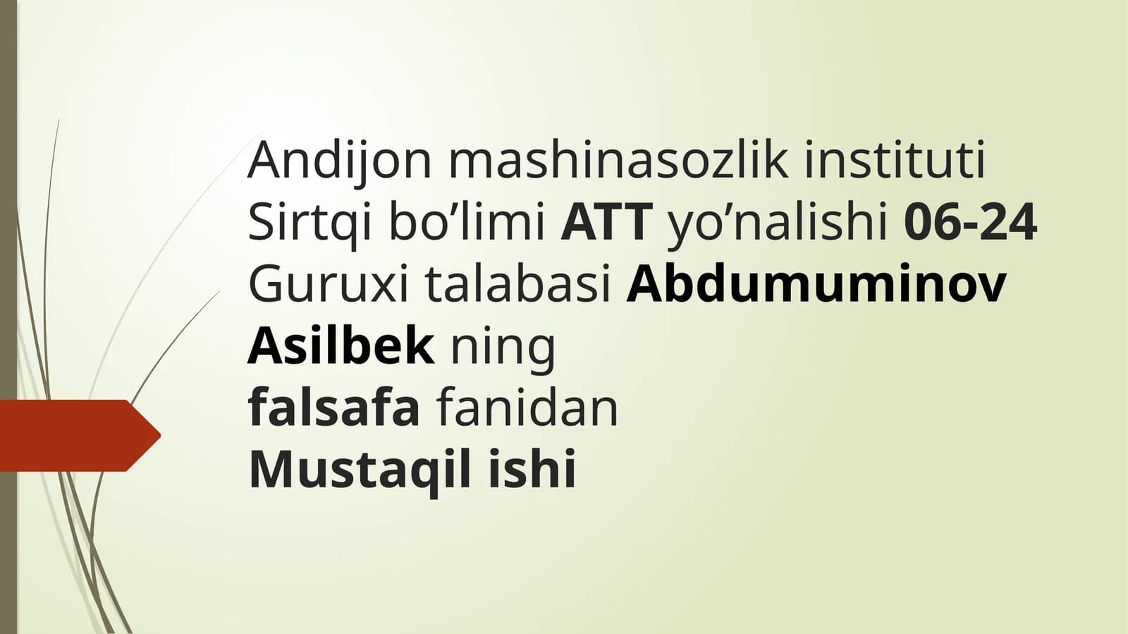 Abu Nasr Forobi va G'azzoliyning Falsafa Ilmi