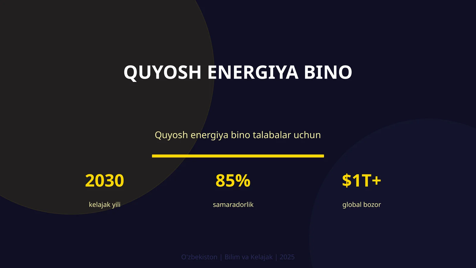 Quyosh energiya bino