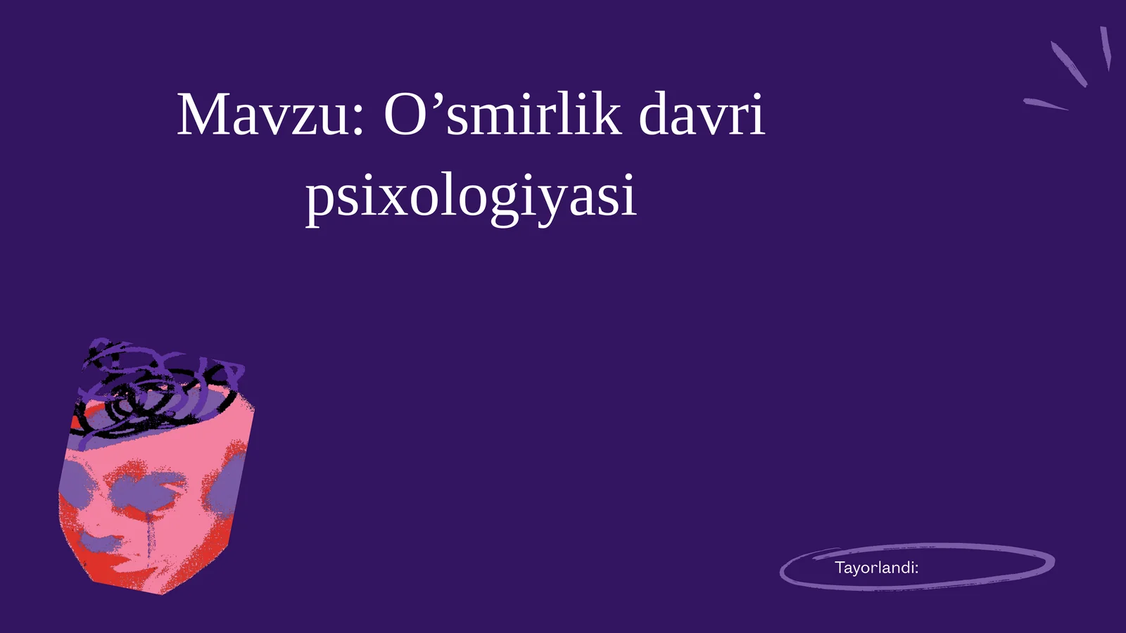 O’smirlikdavripsixologiyasi