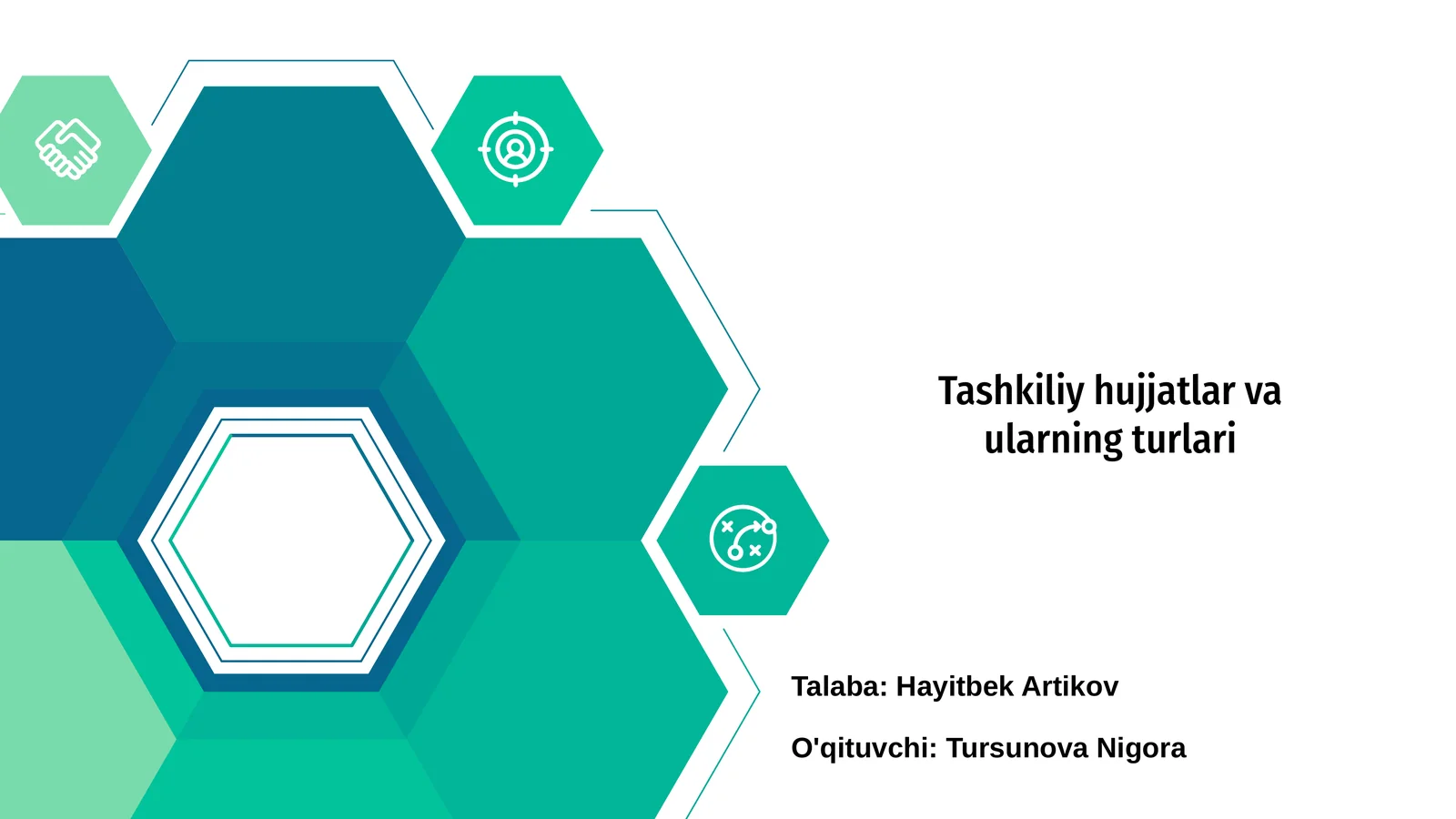 Tashkiliy hujjatlar va ularning turlari