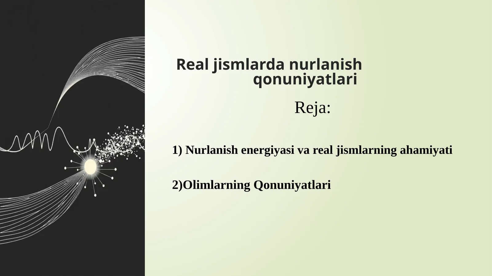 Realjismlardanurlanishqonuniyatlari