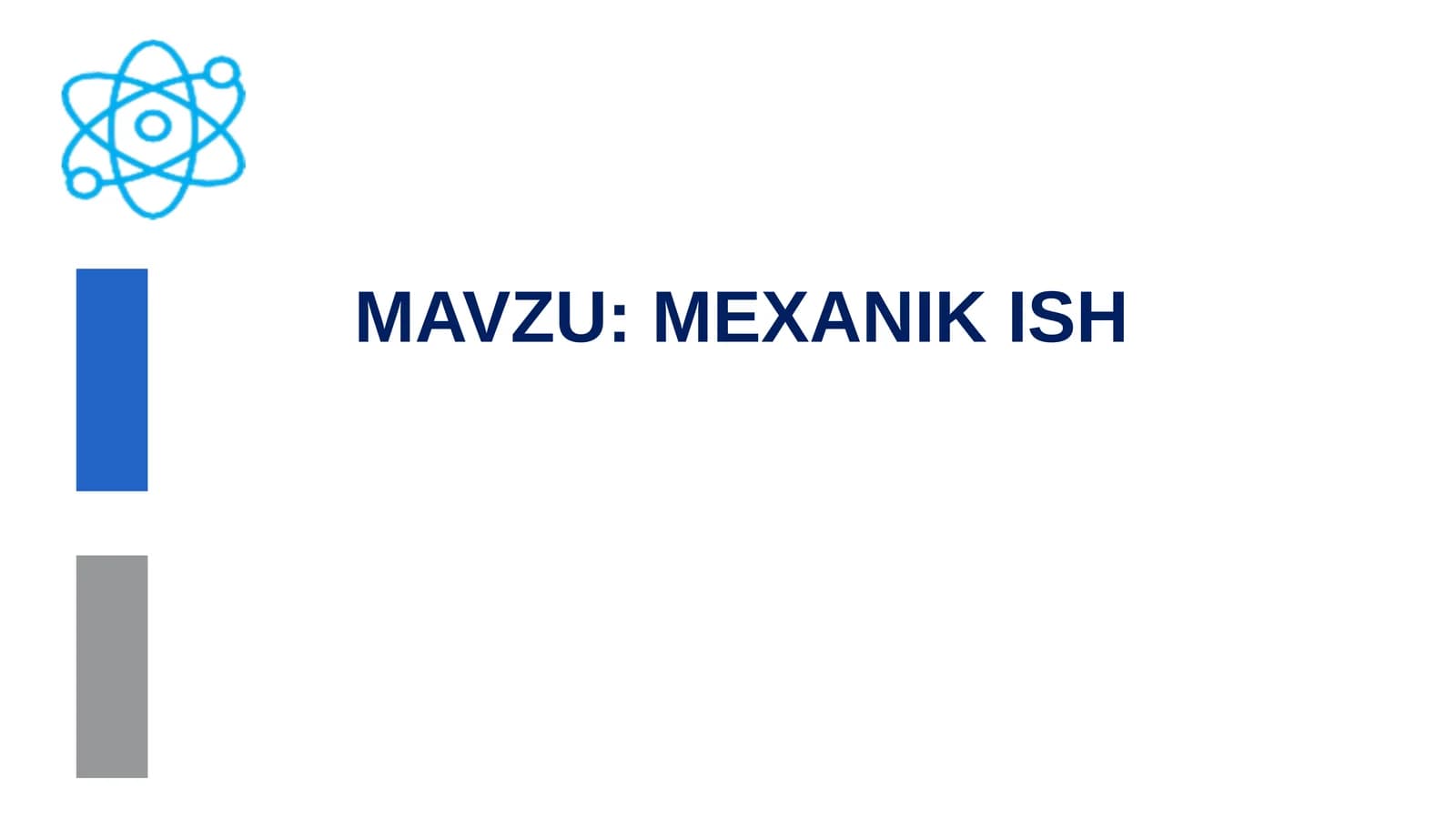 MEXANIK ISH