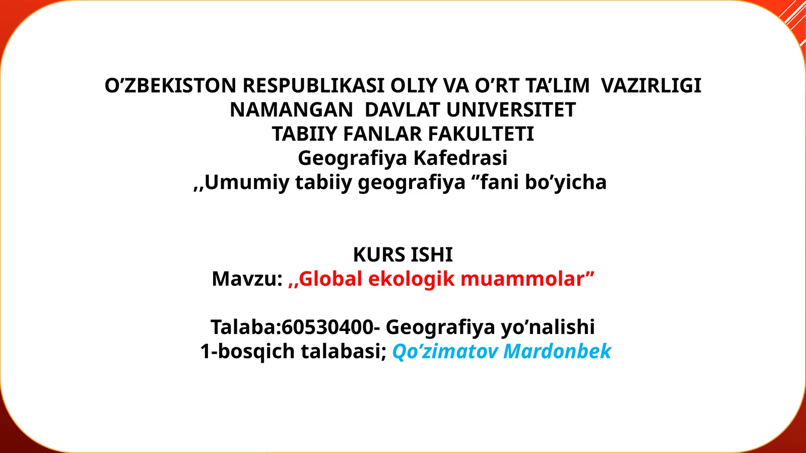 Globalekologikmuammolar