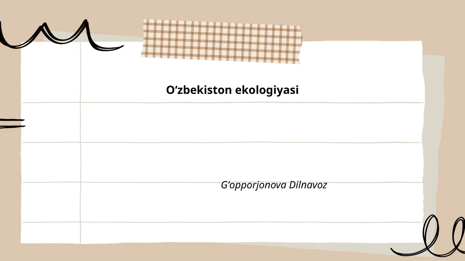Oʻzbekiston ekologiyasi