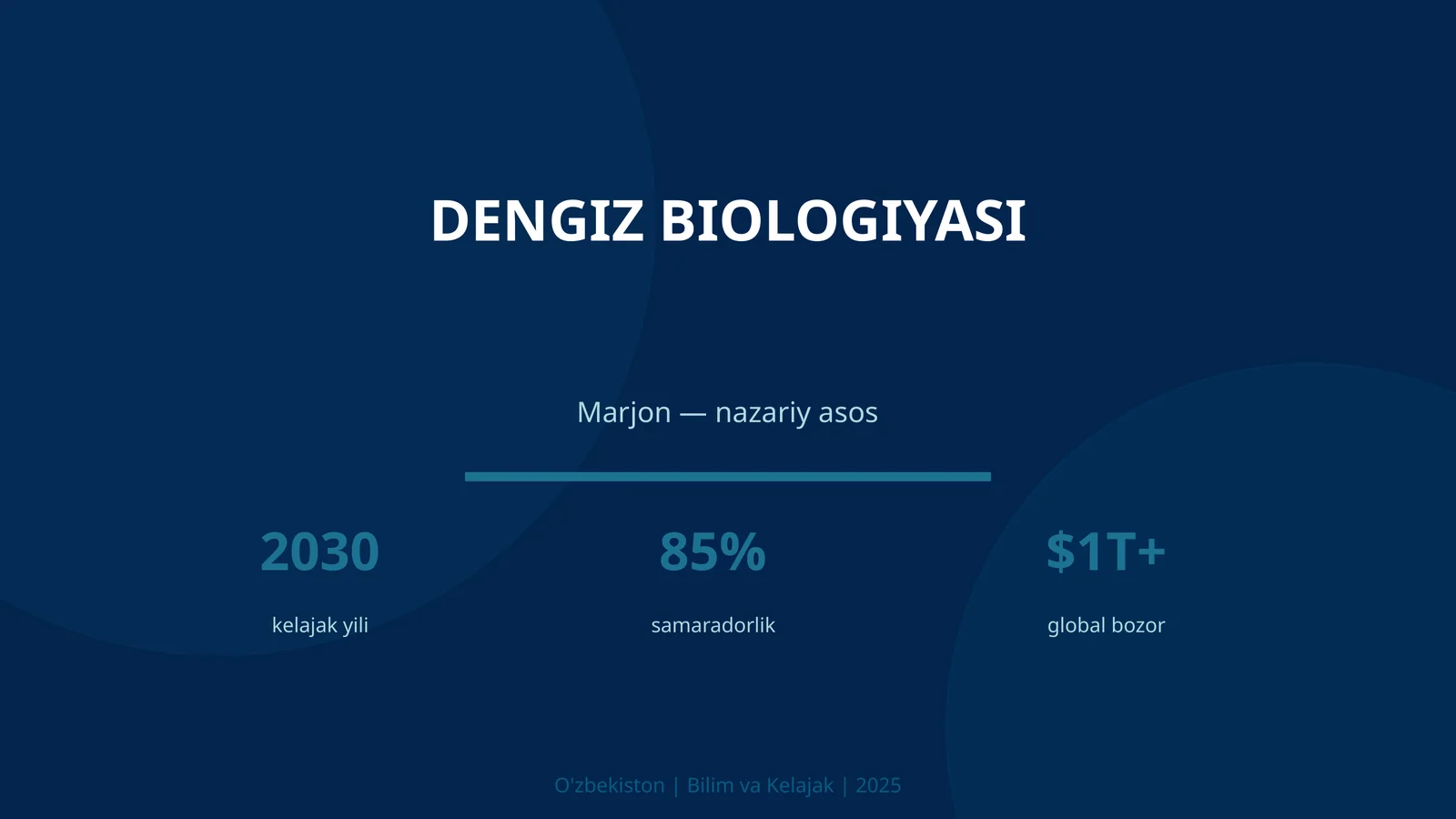 DENGIZ BIOLOGIYASI