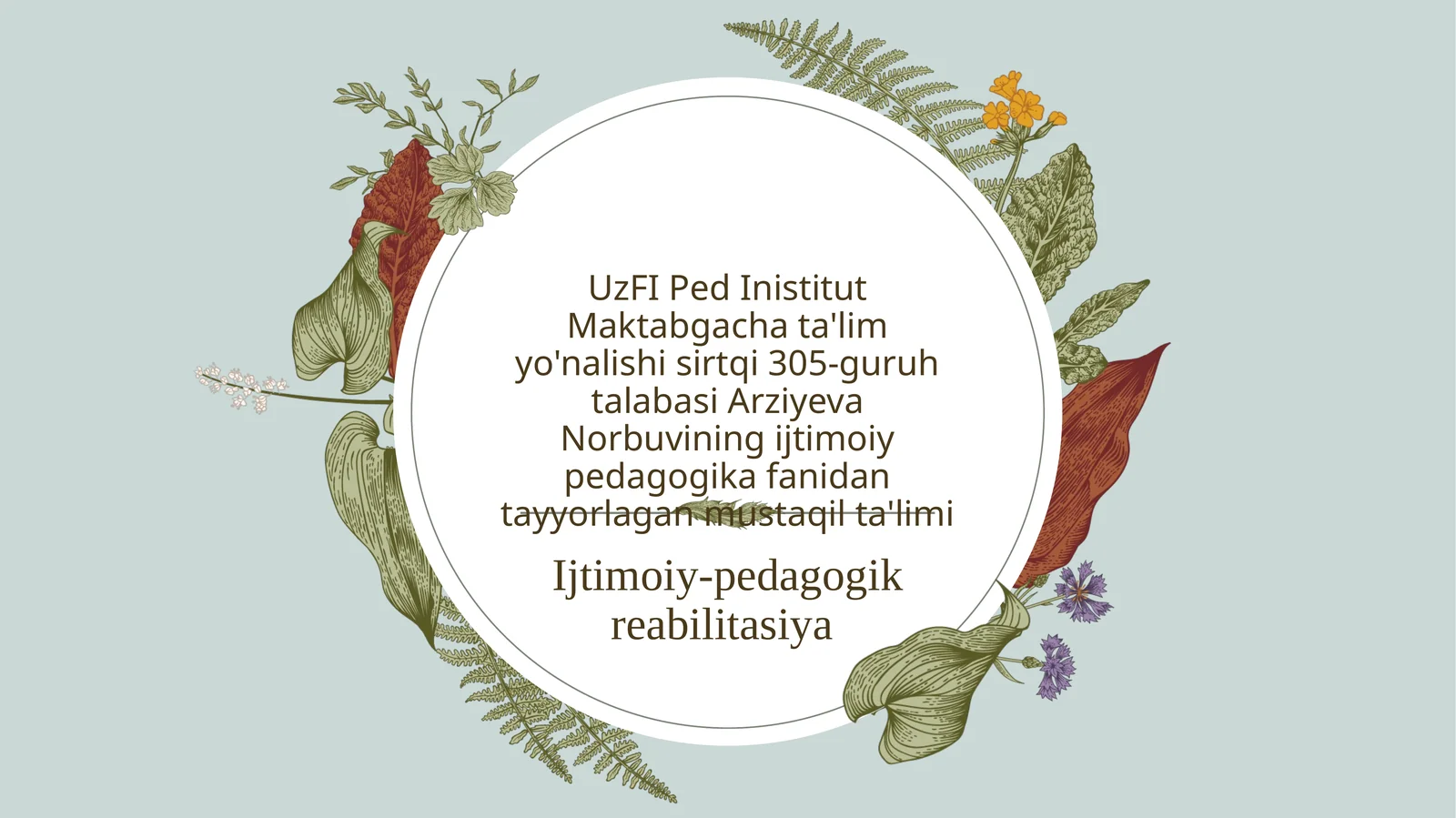 Ijtimoiy-pedagogik reabilitasiya