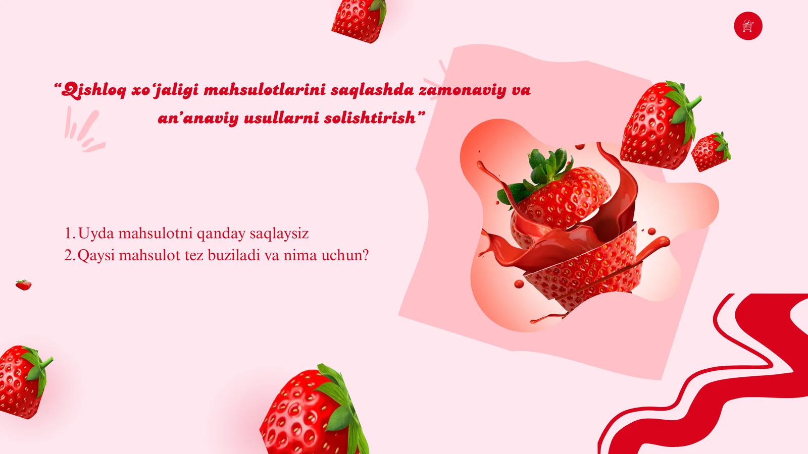 Qishloq xo‘jaligi mahsulotlarini saqlashda zamonaviy va an‘anaviy usullarni solishtirish