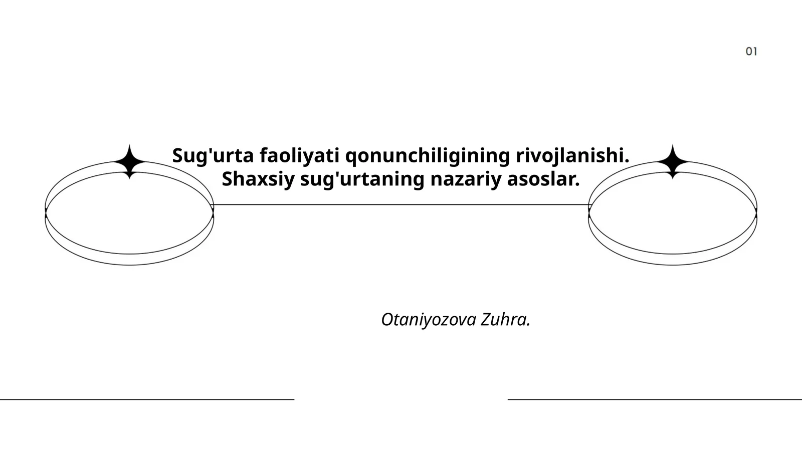 Sug'urta faoliyati qonunchiligining rivojlanishi. Shaxsiy sug'urtaning nazariy asoslar