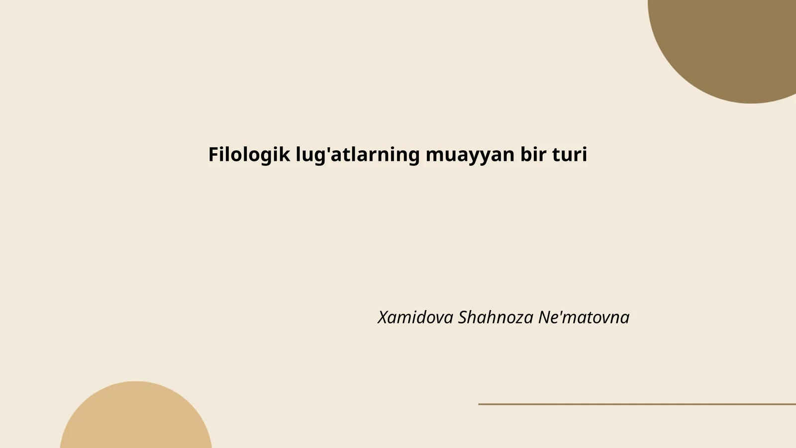 Filologik lug'atlarning muayyan bir turi
