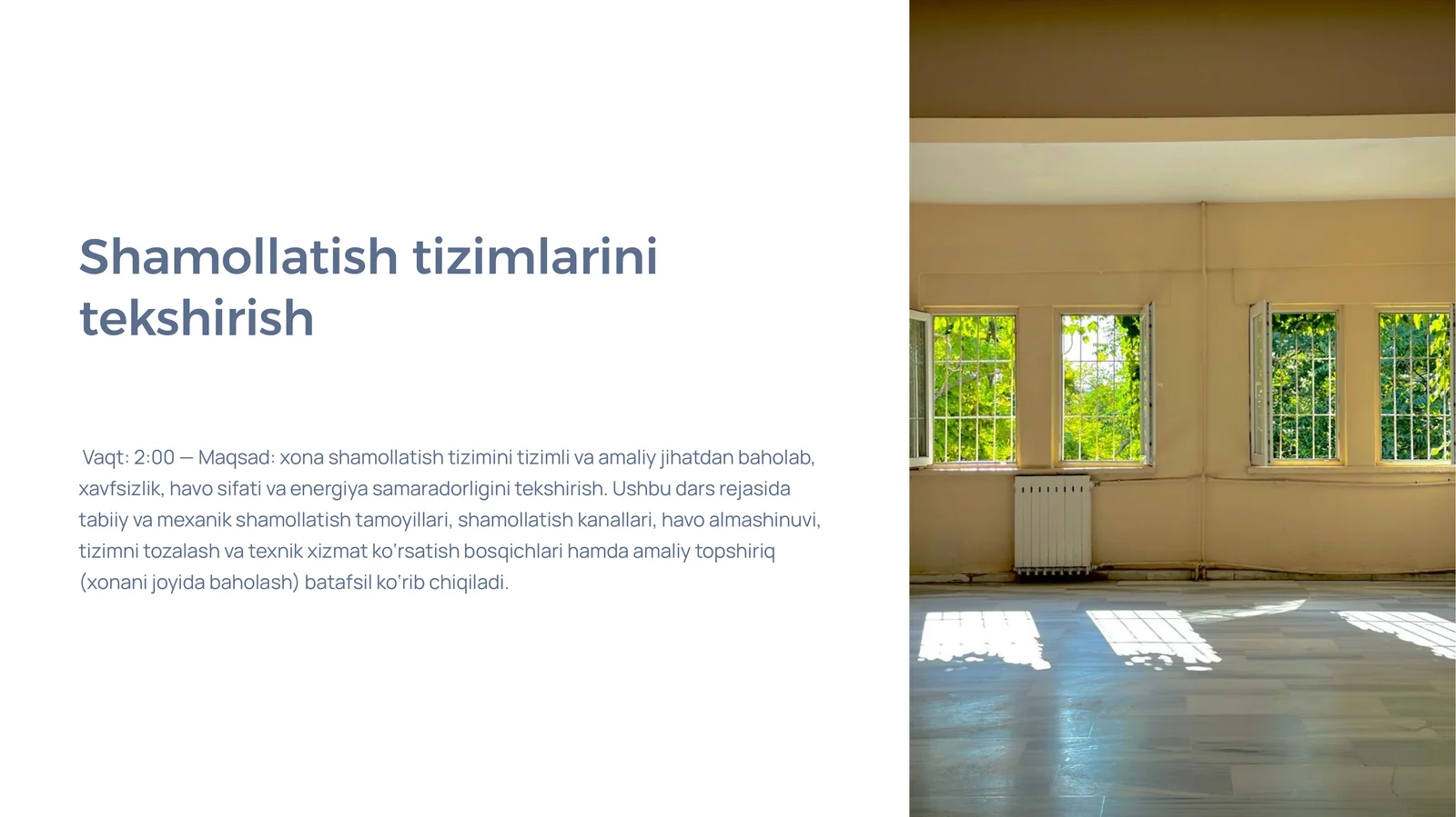 Shamollatish tizimlarini tekshirish.pptx