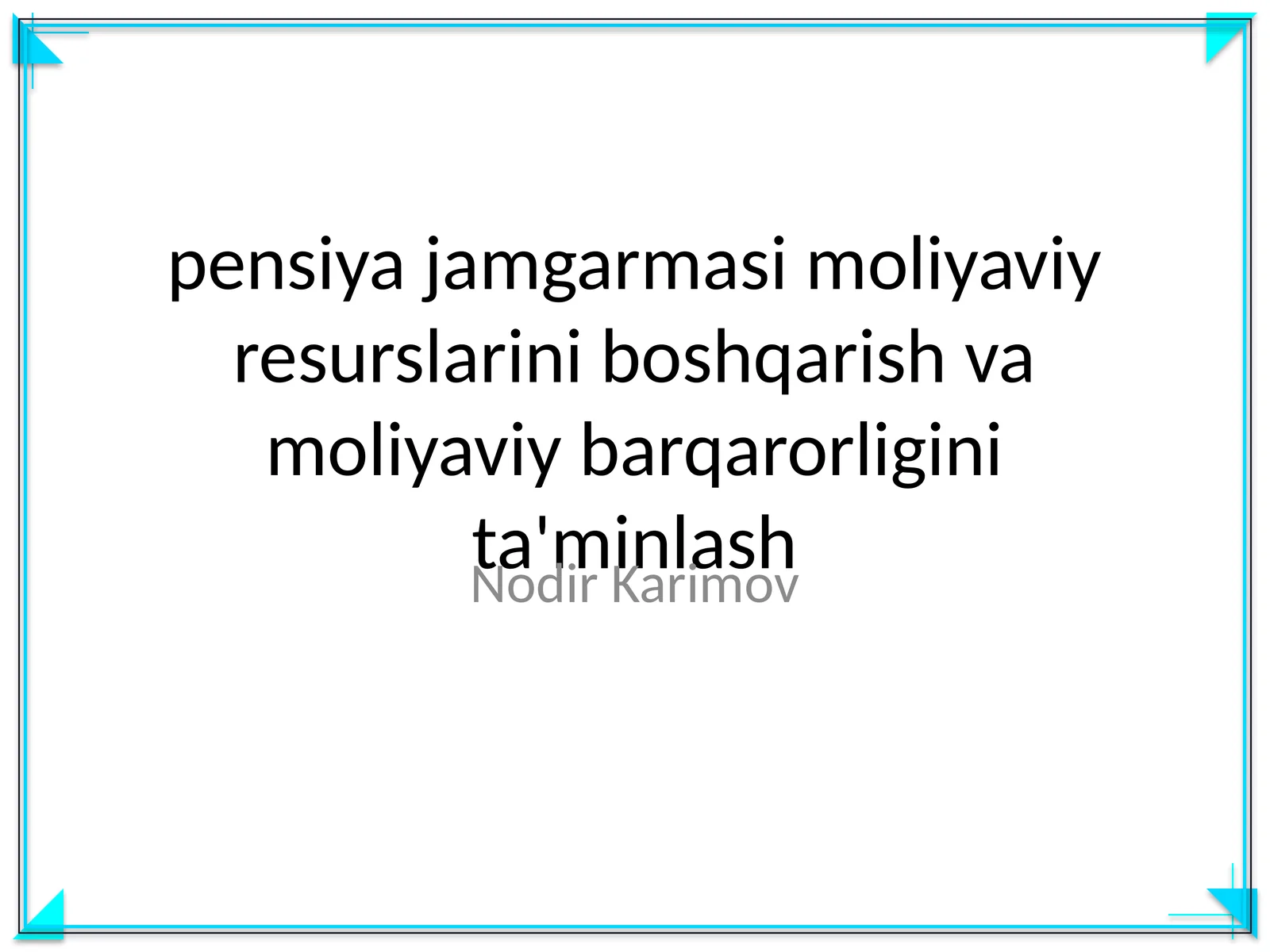 Qarz majburiyatini tasdiqlovchi qimmatli qog'oz