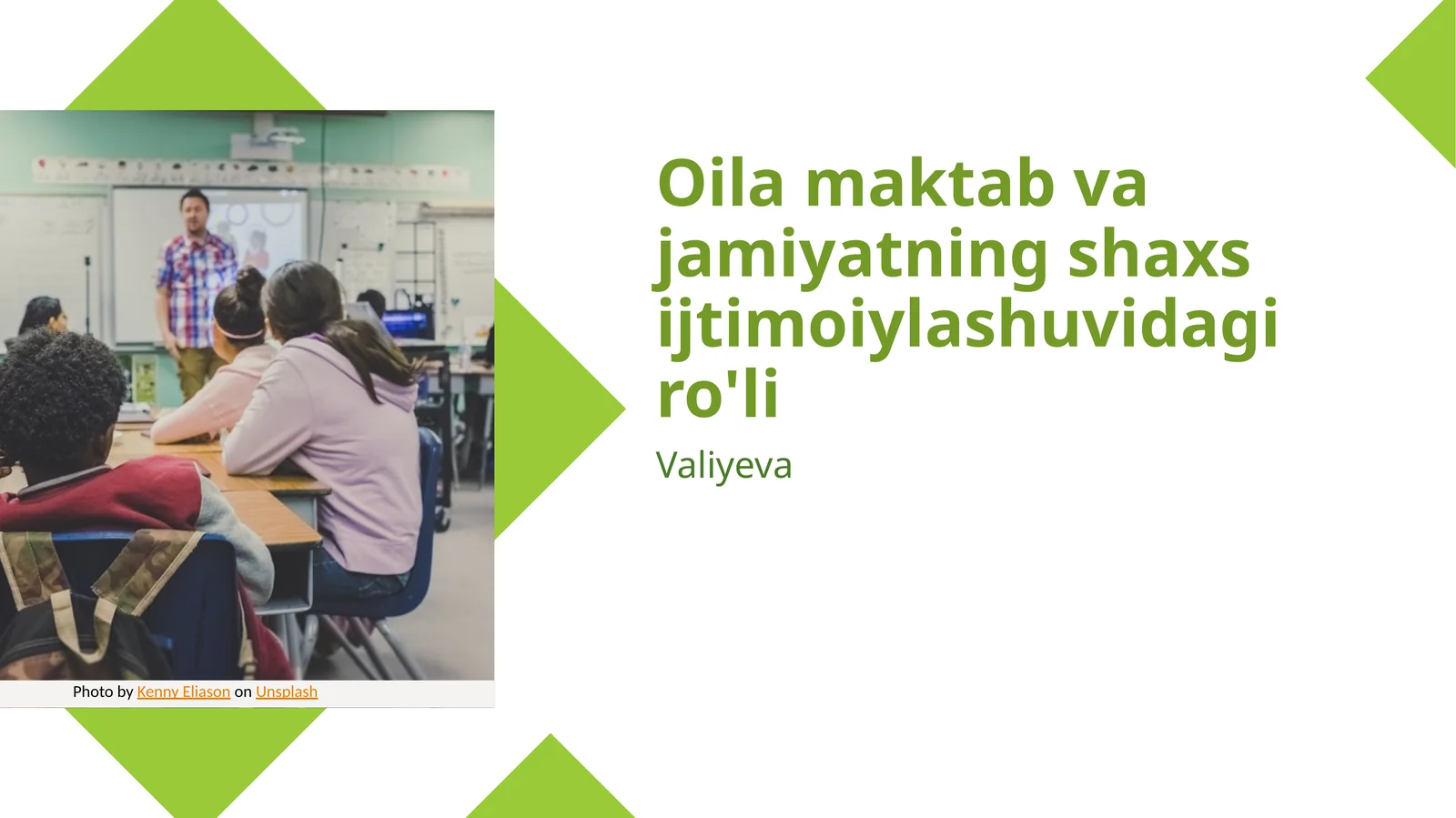 Oila va Maktab: Shaxsiy Rivojlanishdagi Rol