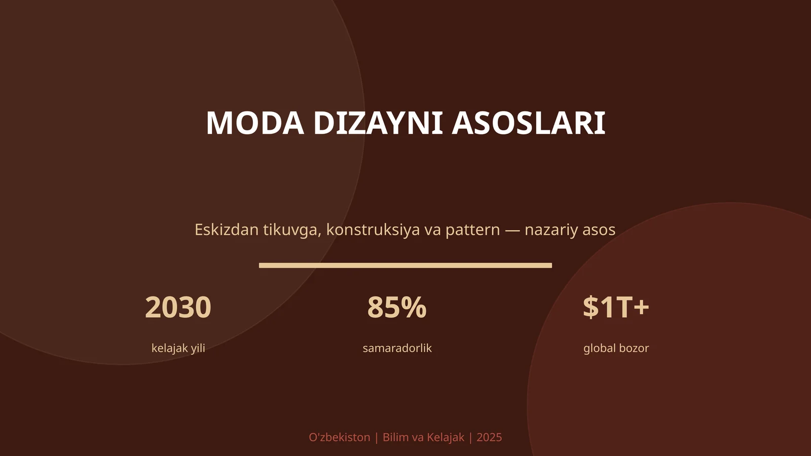 MODA DIZAYNI ASOSLARI