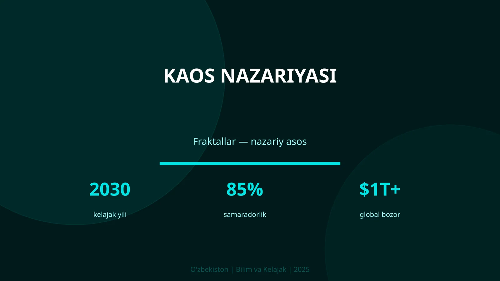 KAOS NAZARIYASI