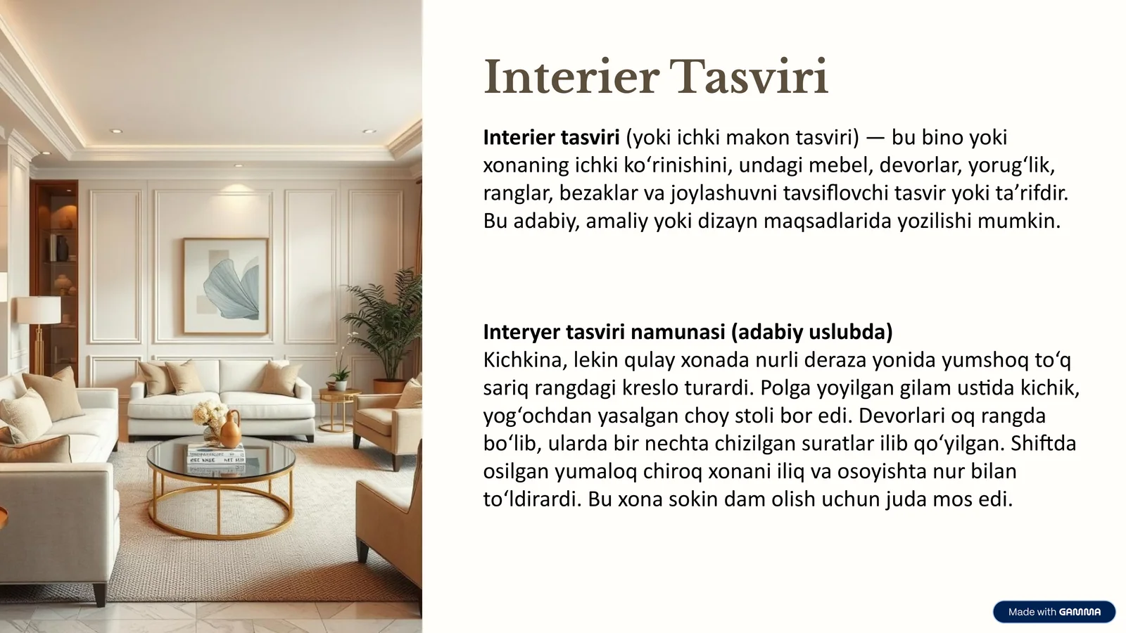Interier Tasviri