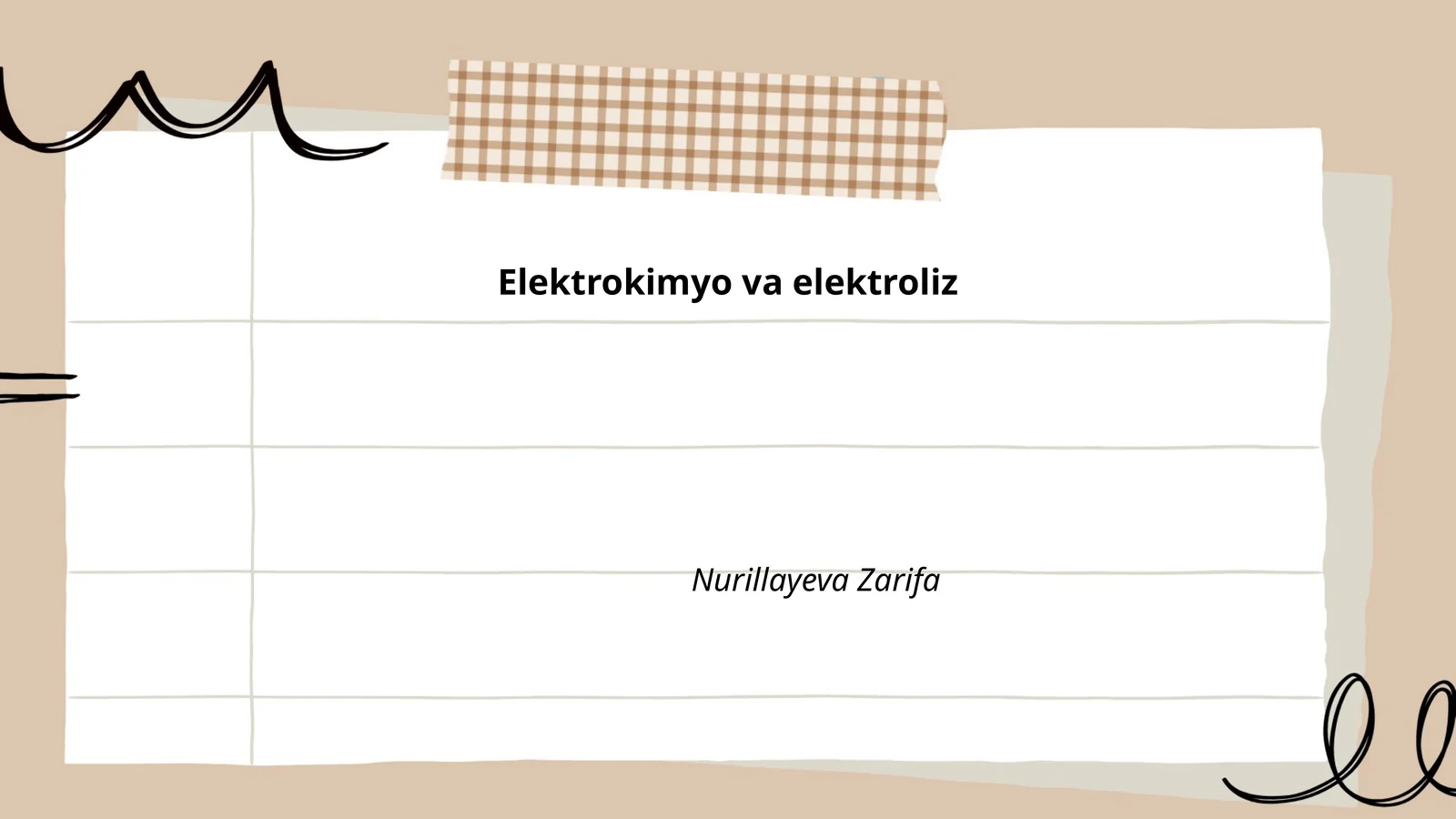 Elektrokimyo va elektroliz