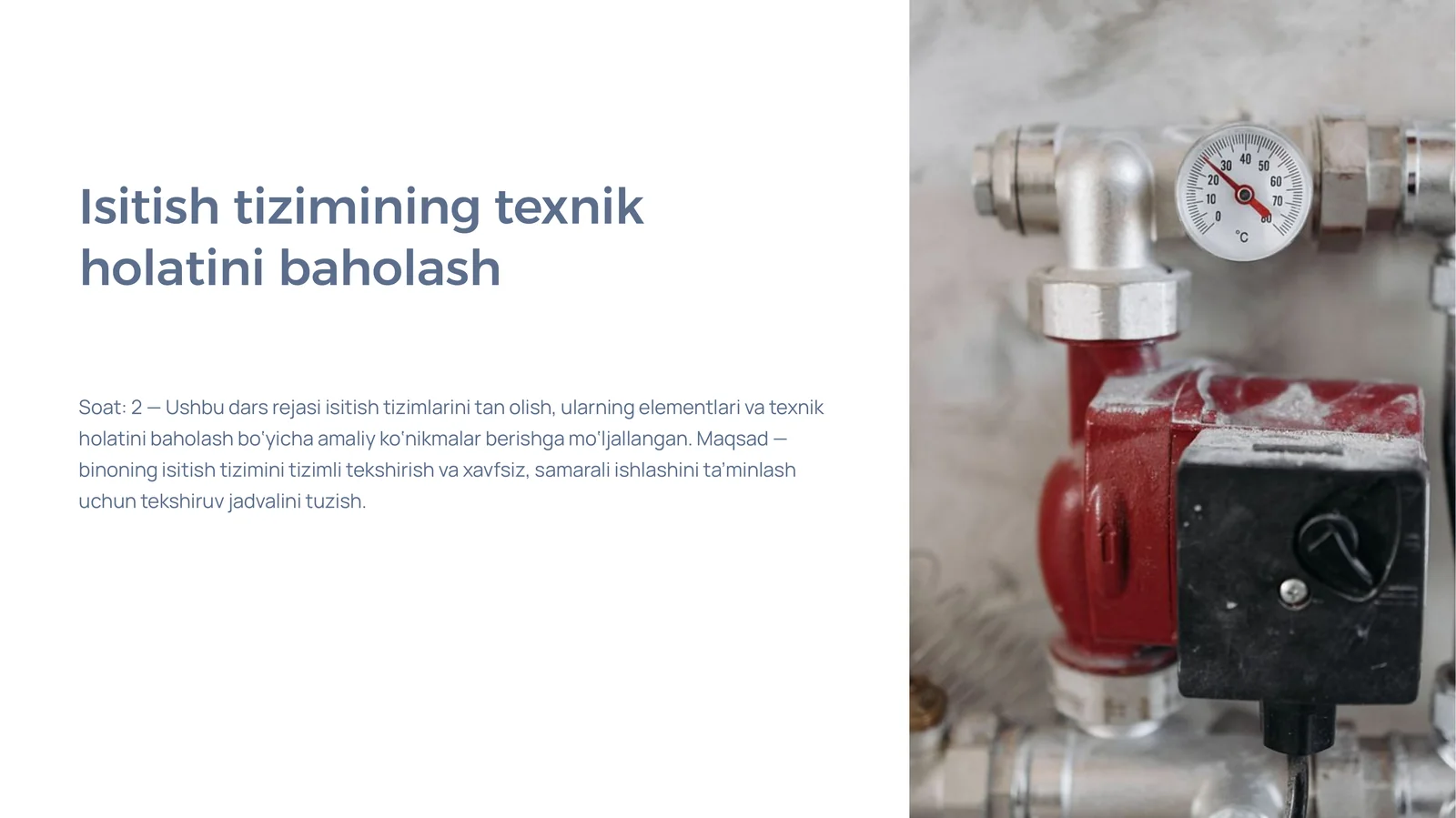 Isitish tizimining texnik holatini baholash.pptx