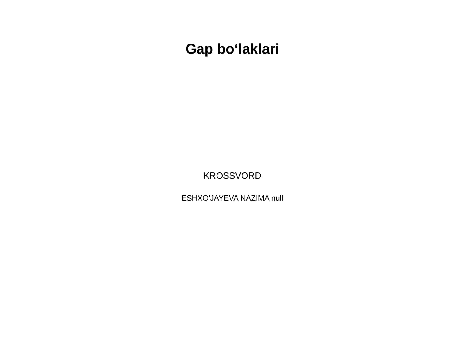 Gap boʻlaklari