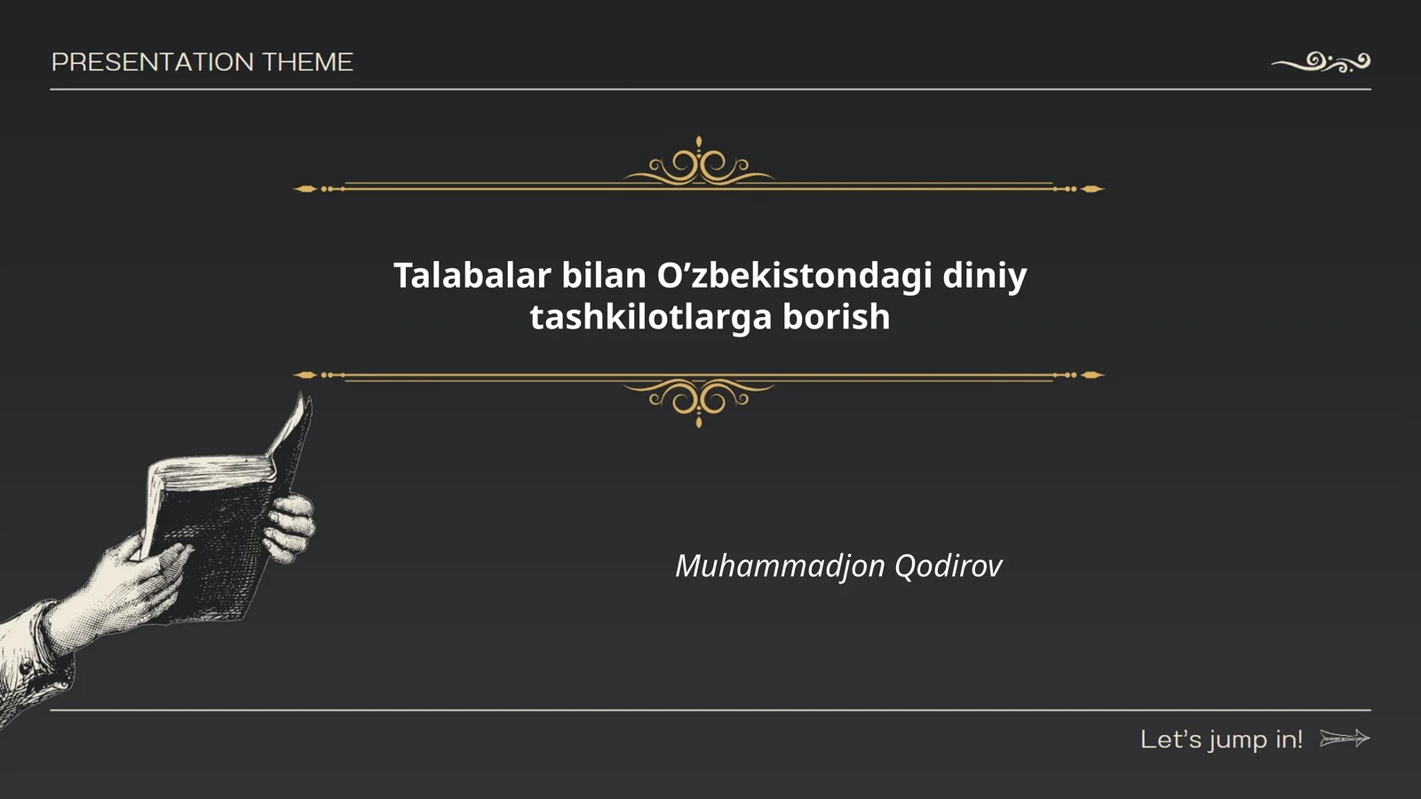 Talabalar bilan O’zbekistondagi diniy tashkilotlarga borish