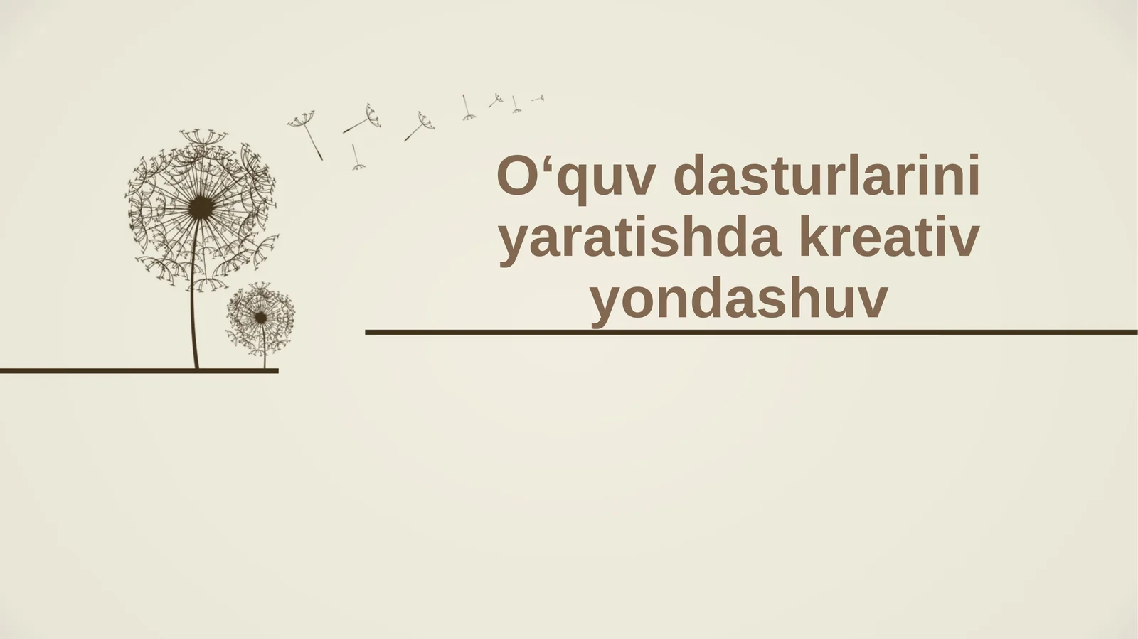 Kreativ yondashuv