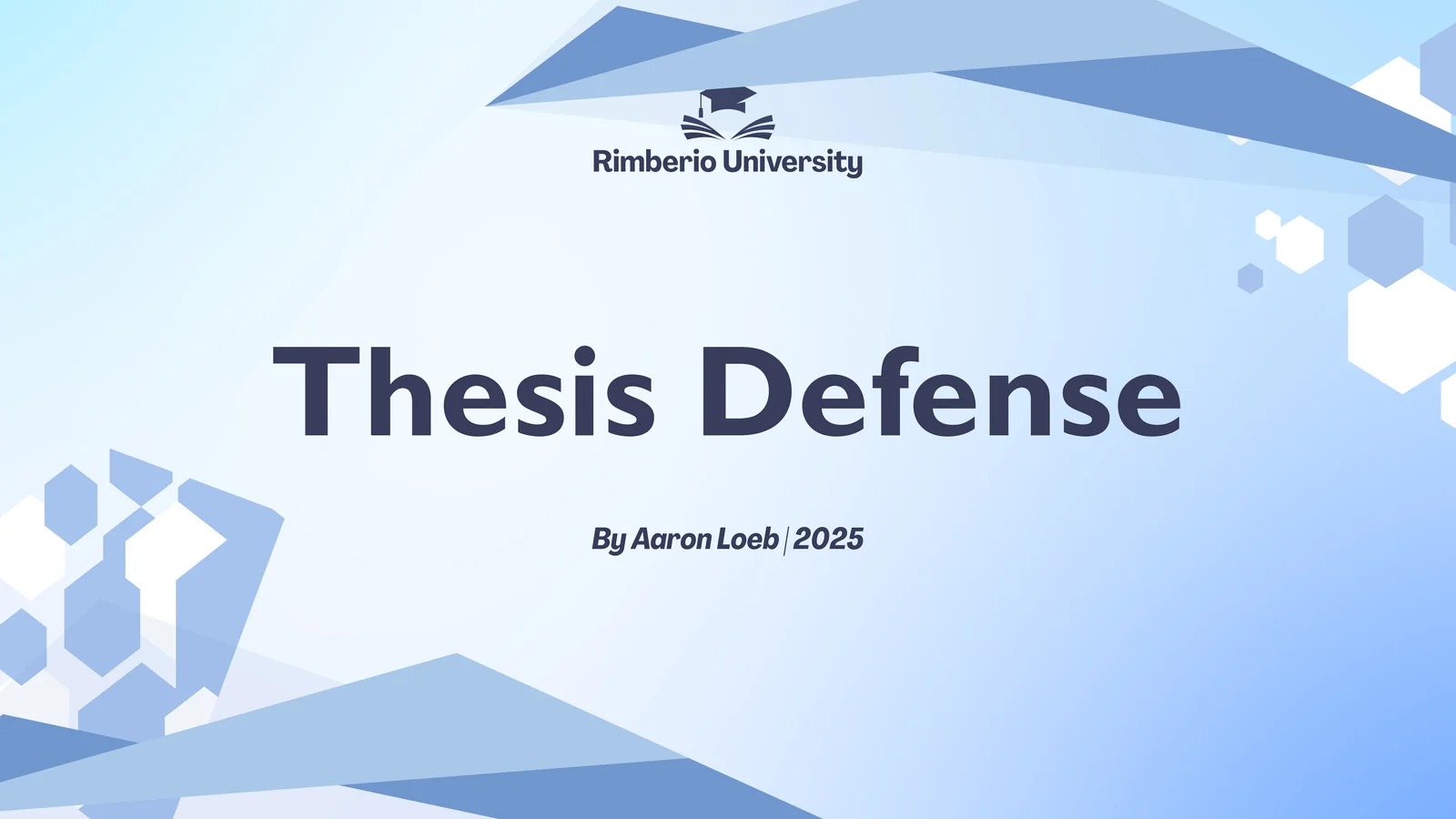 Thesis Defense