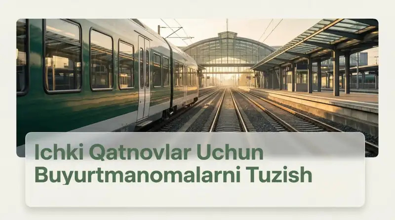 Ichki qatnovlar uchun buyurtmanomalarni tuzish