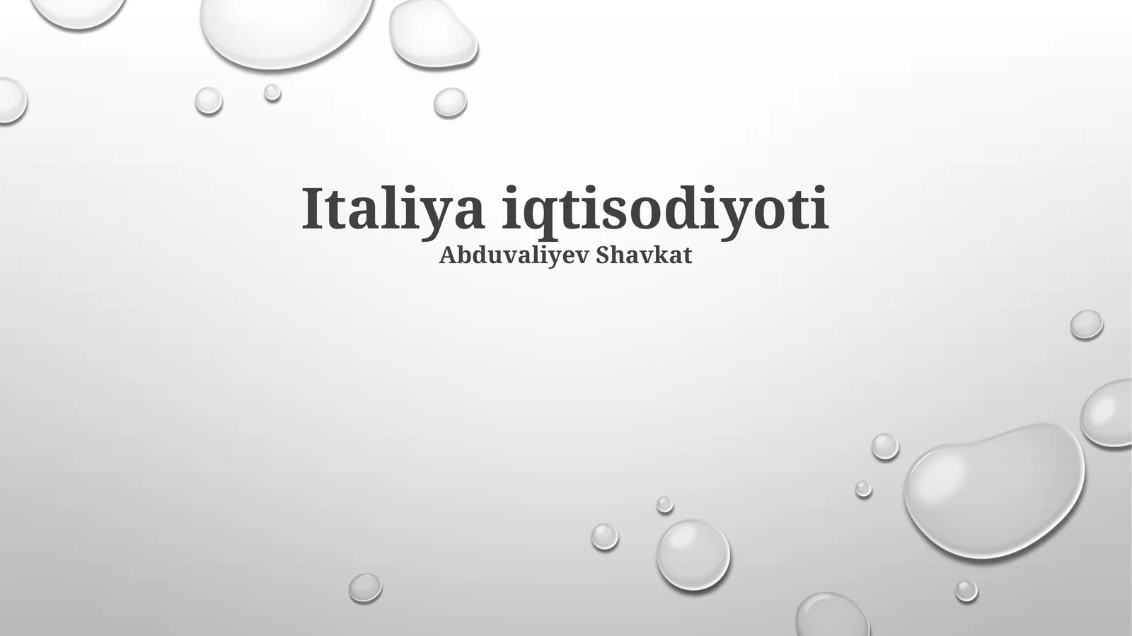 Italiya iqtisodiyoti