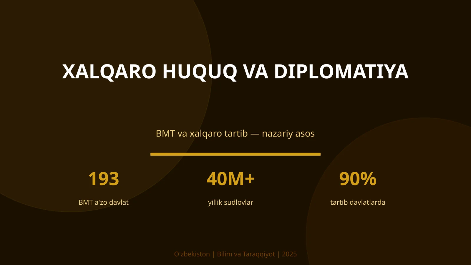 Xalqaro huquq va diplomatiya