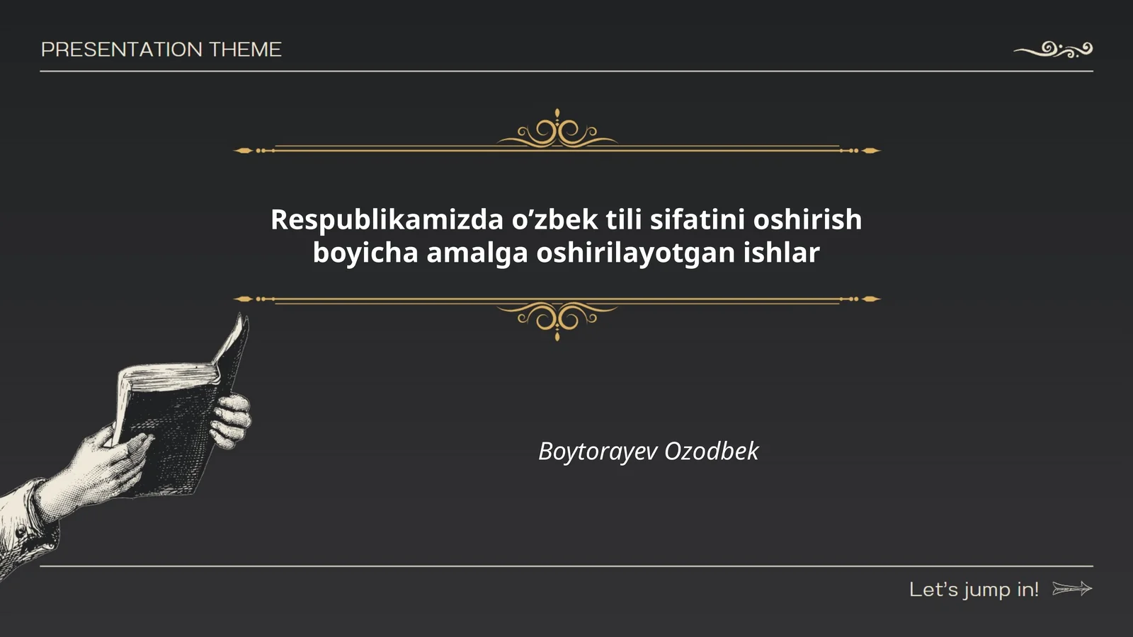 O'zbek tilini oshirish