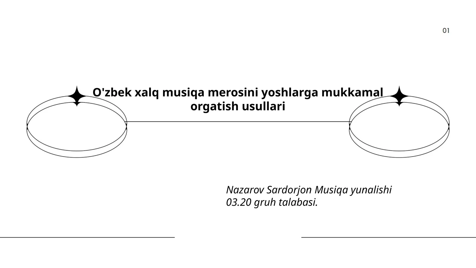 O'zbek xalq musiqa merosini yoshlarga mukkamal orgatish usullari