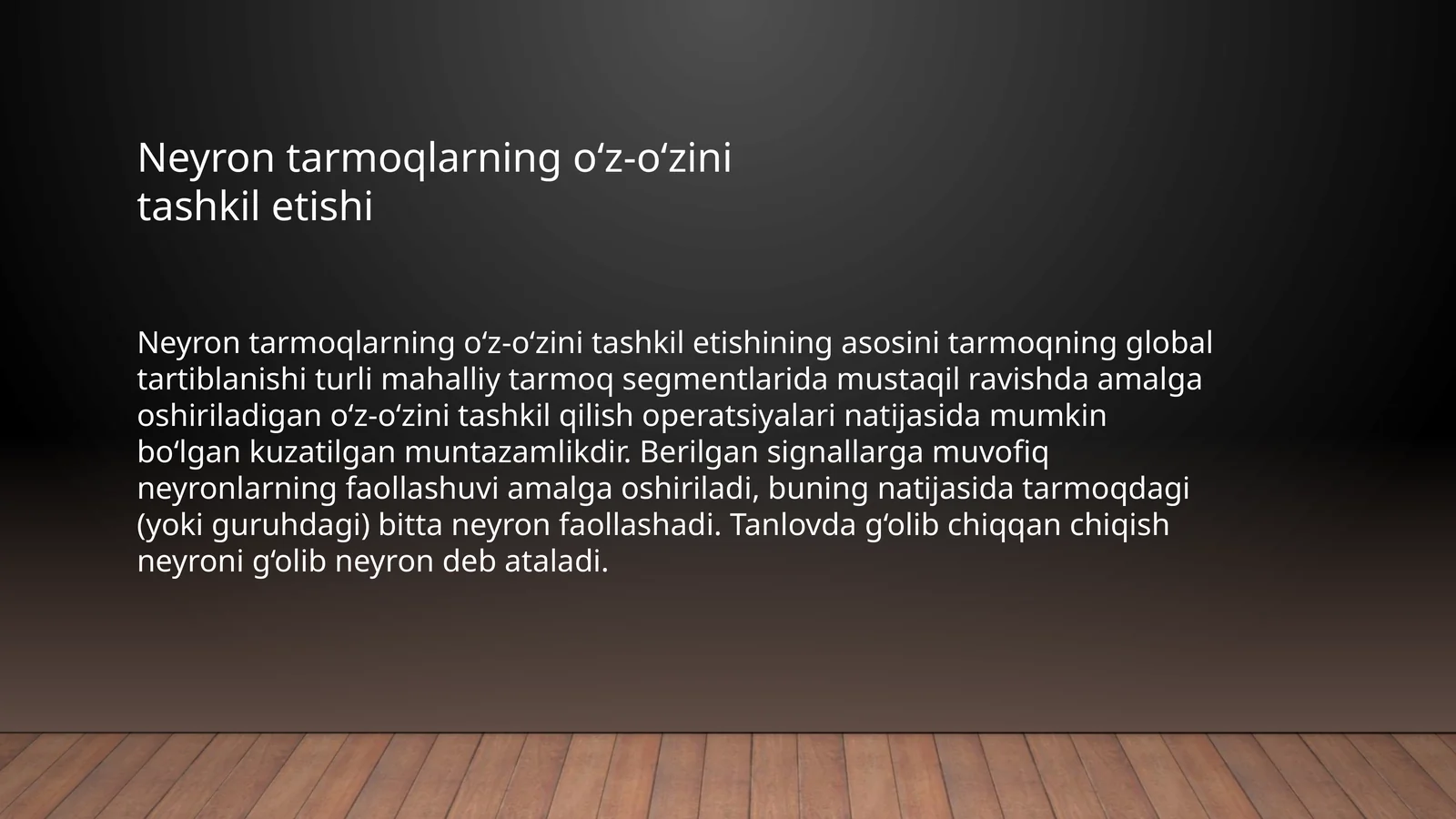 Koxonet neyron tarmog'i