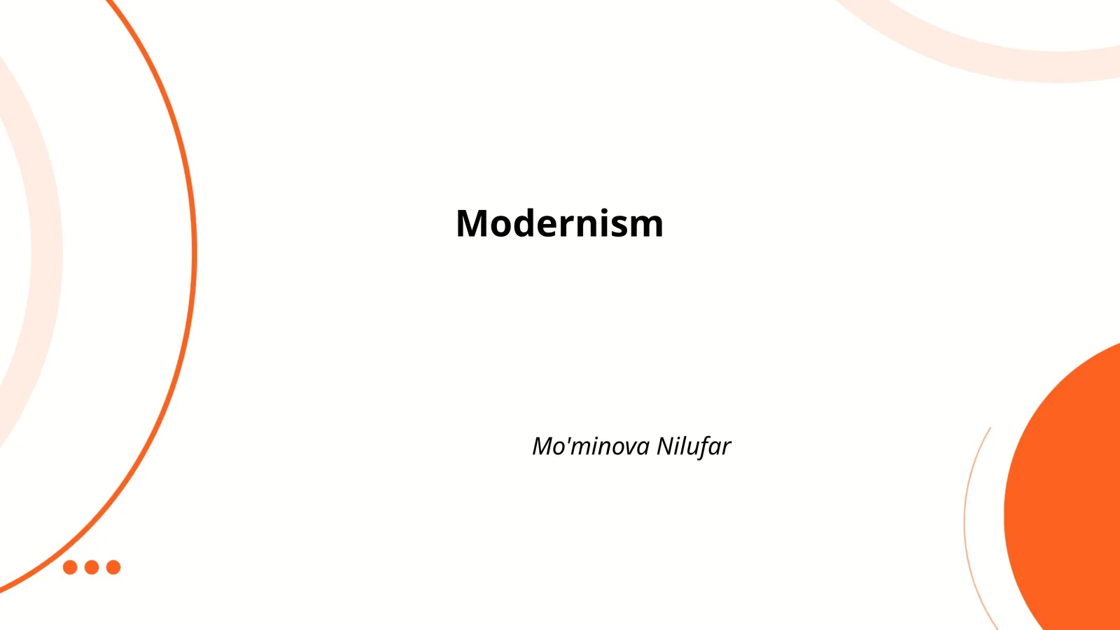 Modernism