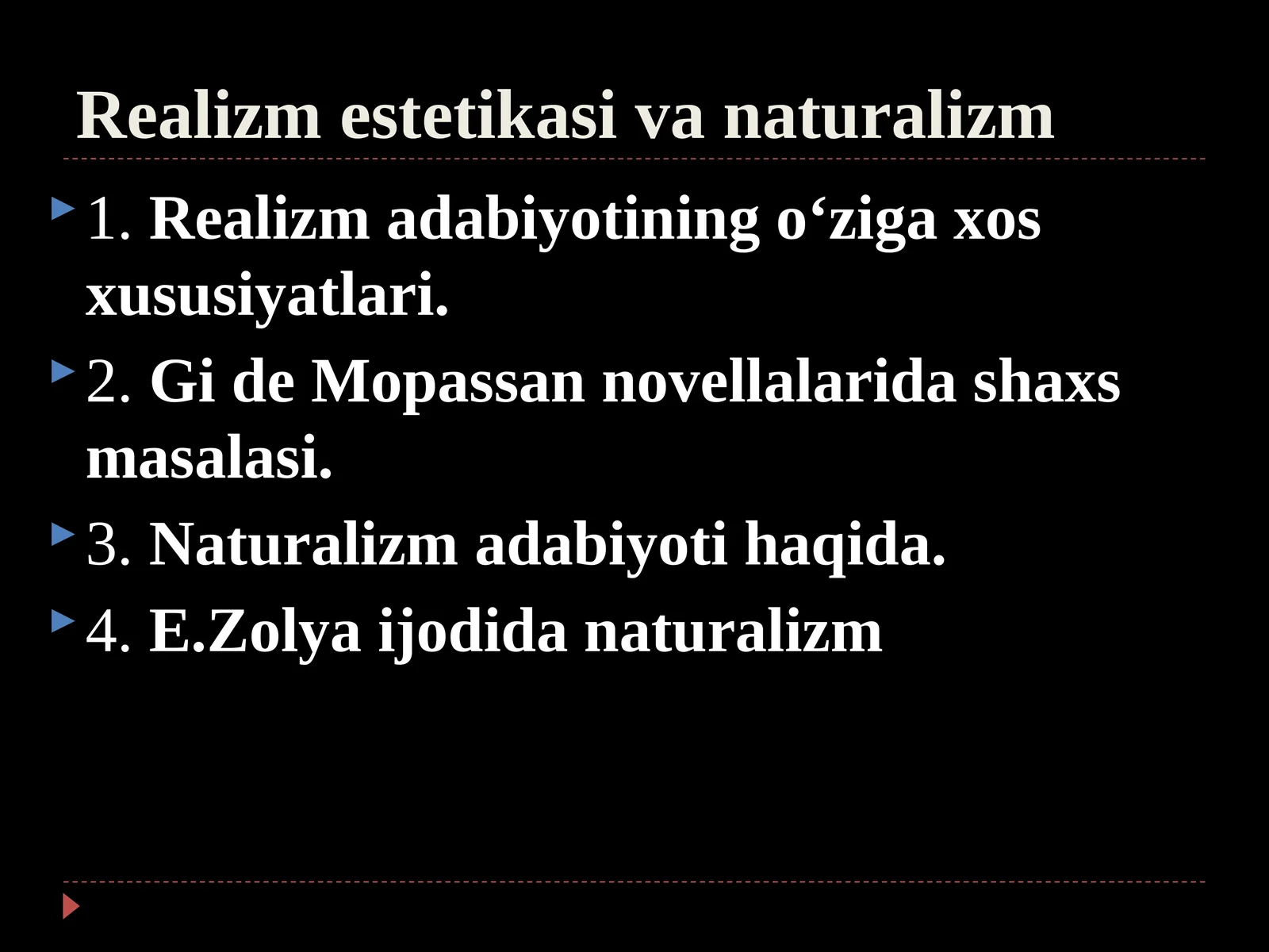 Realizm estetikasi va naturalizm