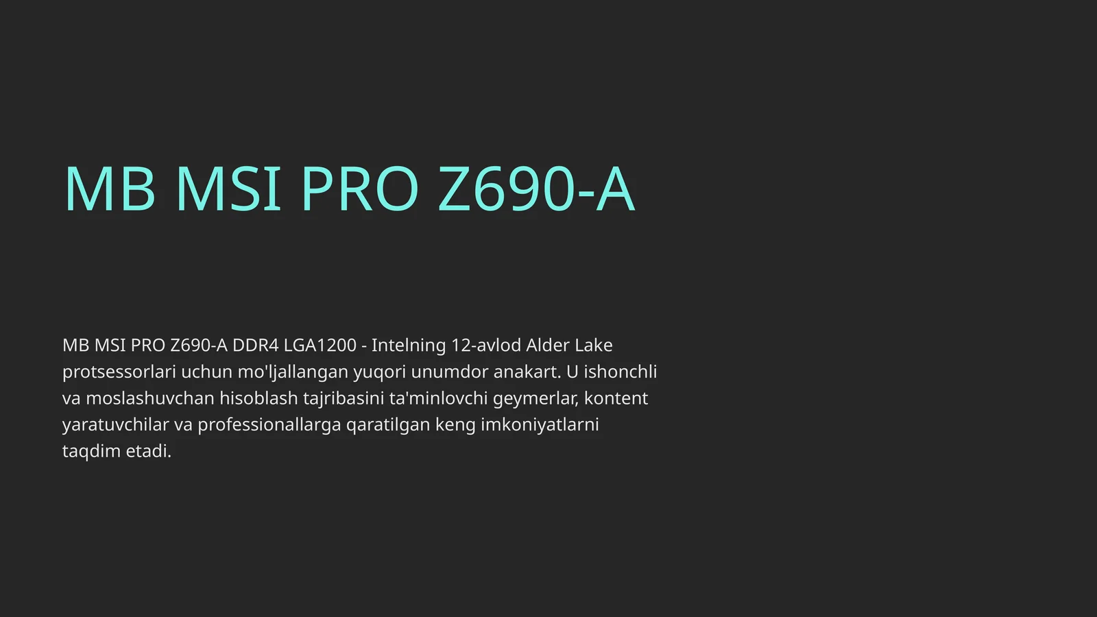 Product slide 1