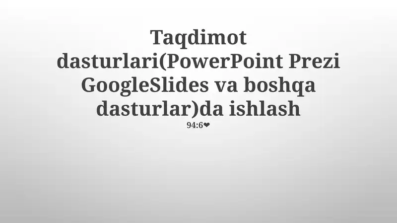 Product slide 1