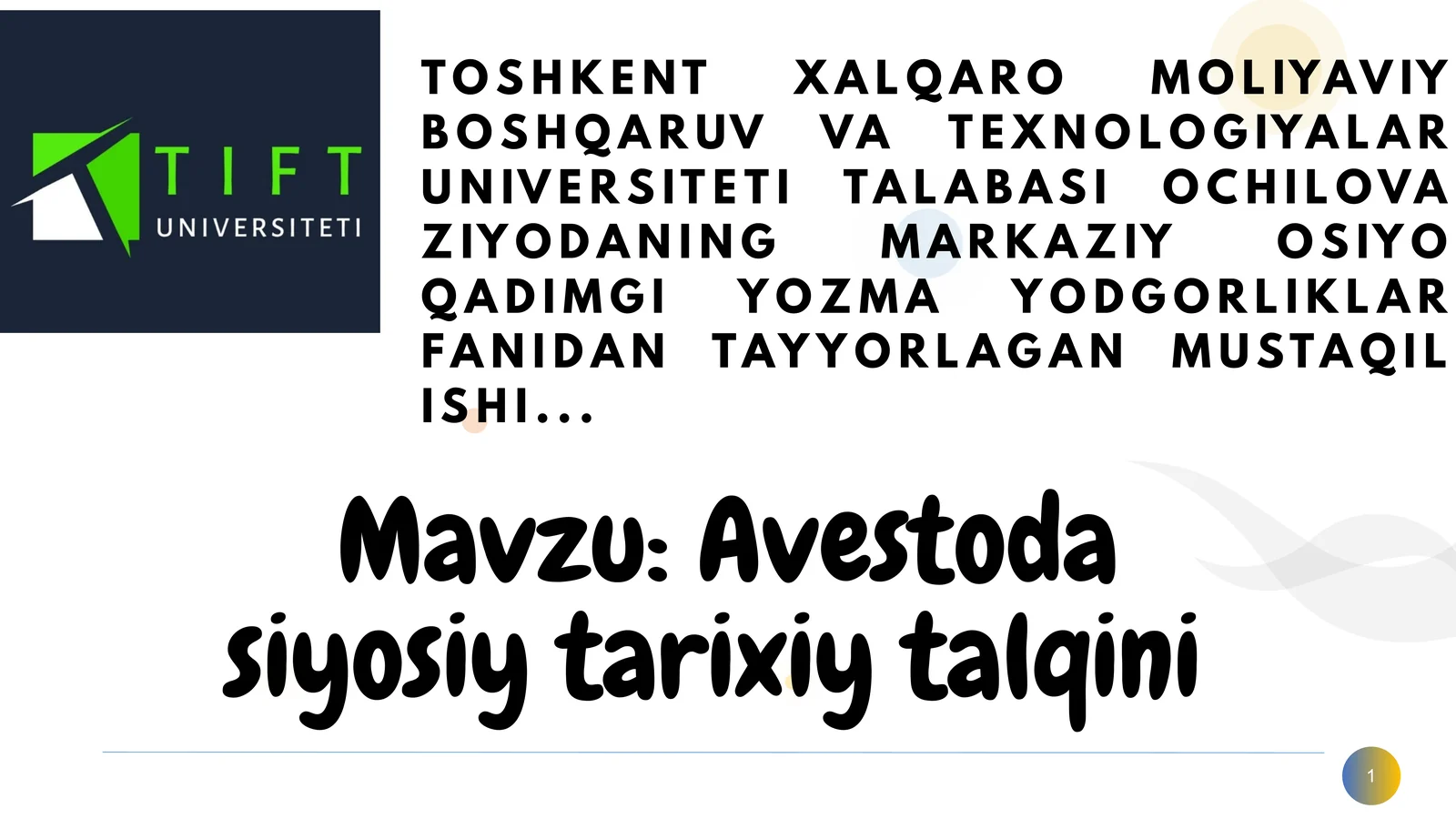 Product slide 1