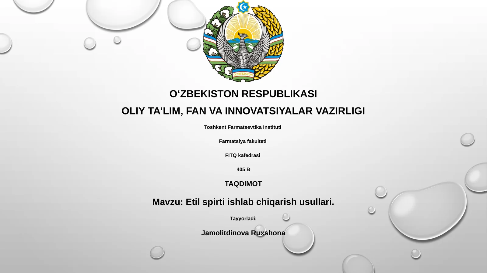 Etil spirti ishlab chiqarish usullari